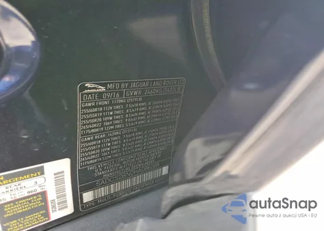 2017 Jaguar F-Pace from USA, damaged, VIN SADCS2BN0HA086268